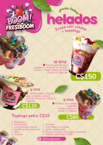 menu fresiboom segunda version